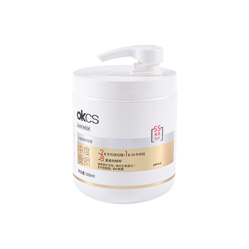 Flacon de soins capillaires PE 500 ml