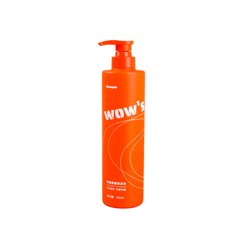 Bouteille PE de shampoing pratique de 500 ml