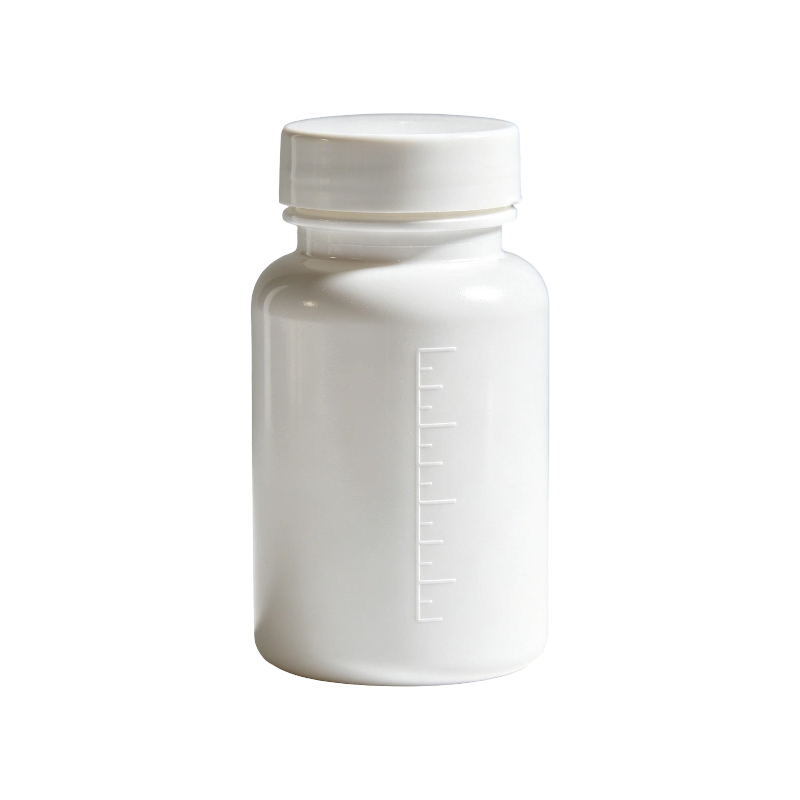 bouteille ronde nutraceutique de capsule de comprimés de vitamine de HDPE de 100ml 150ml
