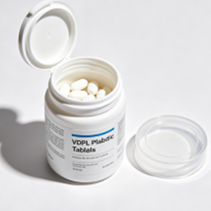 Bouteille en plastique vide ronde de pilule de médecine de HDPE de 50ml 100ml