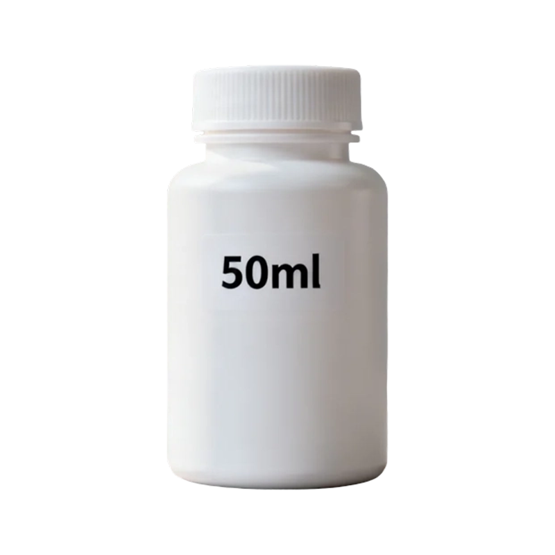 Bouteille en plastique vide ronde de pilule de médecine de HDPE de 50ml 100ml
